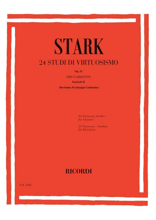 24 Studi Di Virtuosismo Op. 51 - Per Clarinetto - Fascicolo Ii - cvičení pro klarinet